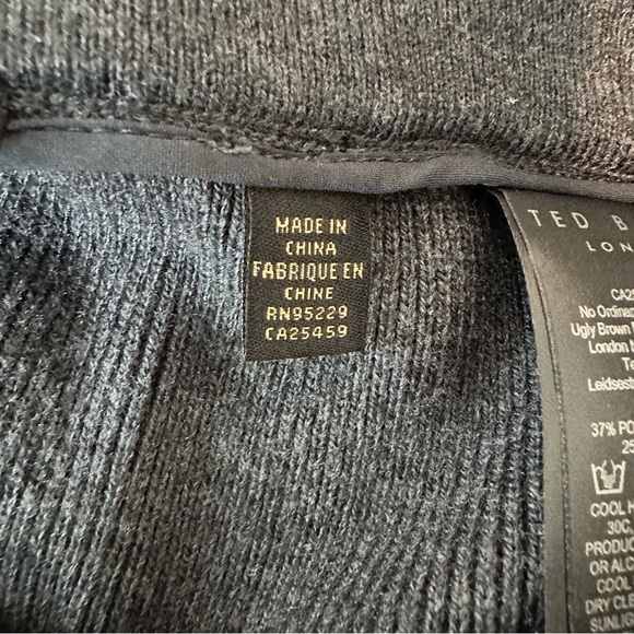 Ted Baker Luciiyy Drawstring Knit Joggers in Charcoal - Picture 6 of 8